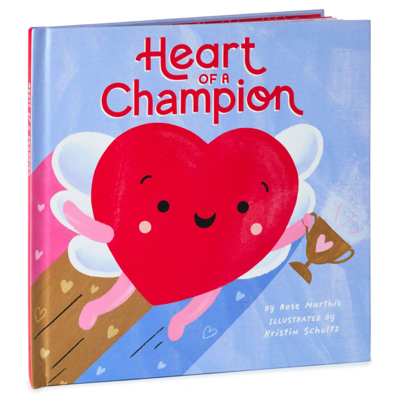 Shop Valentine’s Day Cupid Heart Plush Heart of a Champion Book, Hallmark Awesome Gift