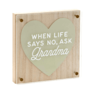 Ask Grandma Layered Sentiment Sign at Hallmark Awesome Gifts