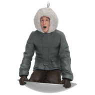 Mini National Lampoon's Christmas Vacation Sledding Clark Ornament, Christmas Presents Under $25 at Hallmark Awesome Gifts