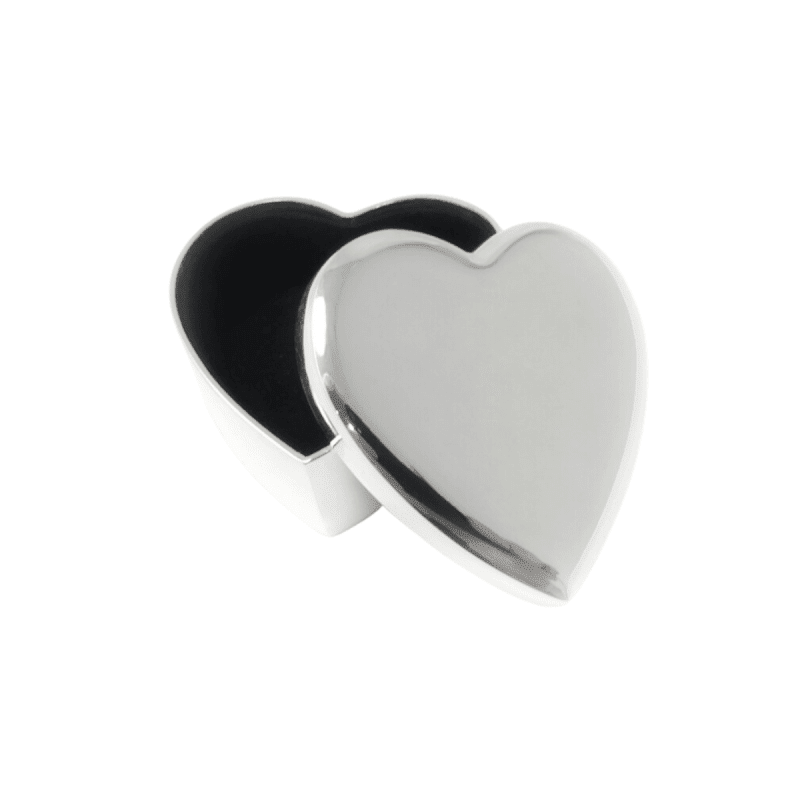 Silver Heart Shaped Keepsake and Jewelry Box at Hallmark Awesome Gifts